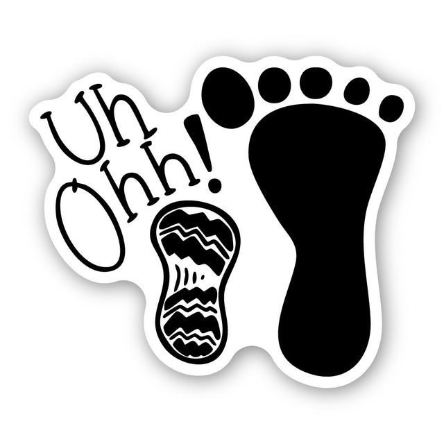 Un Ohh！ 足跡シルエット