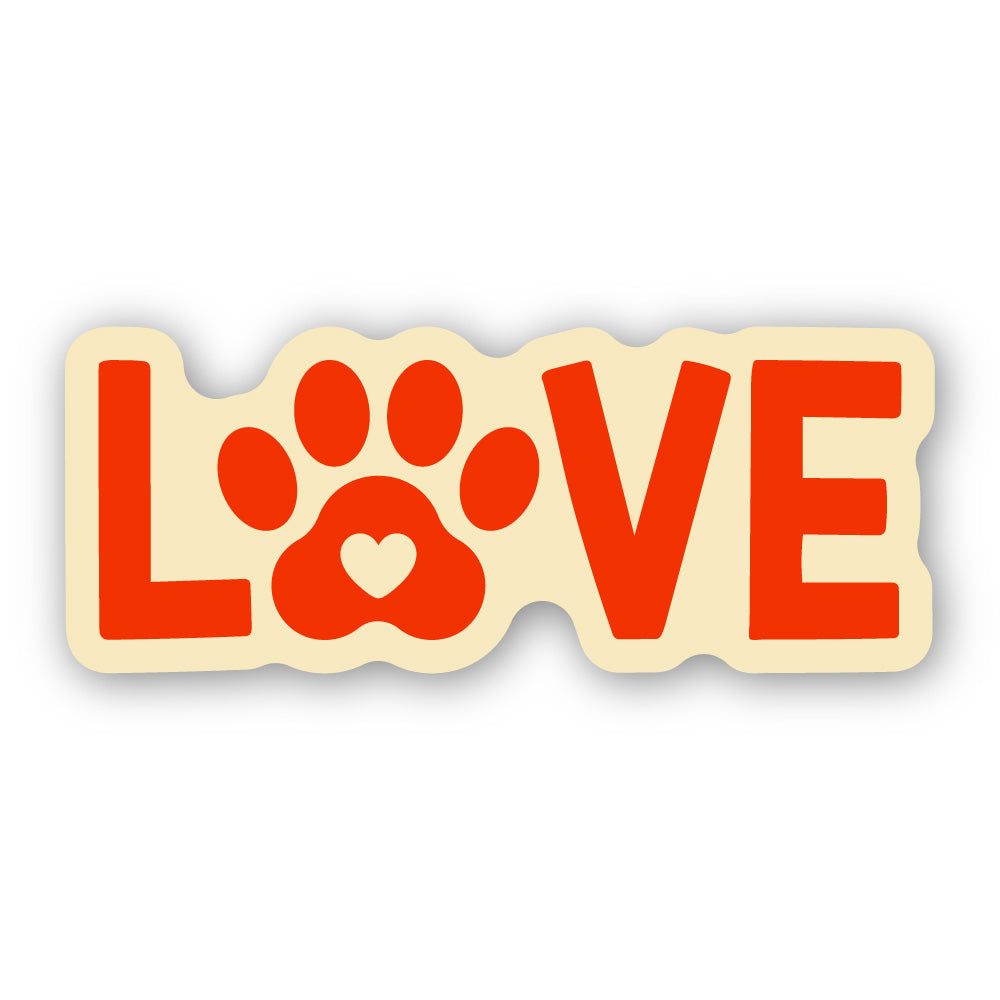 LOVE 肉球ハート
