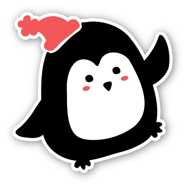 サンタ帽のゆるかわペンギン