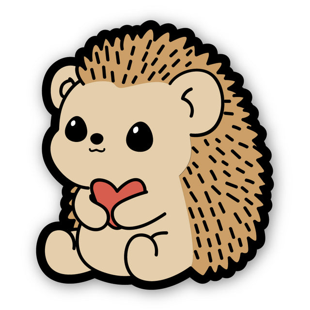 ハートを抱くハリネズミ