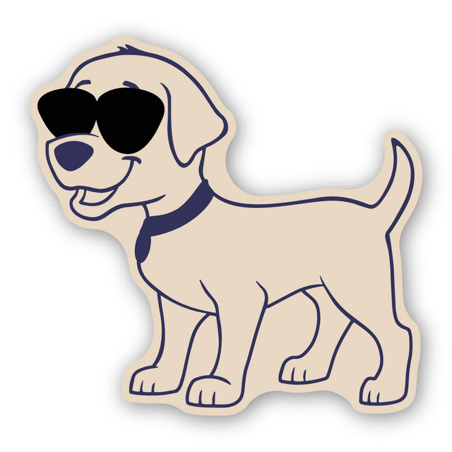 サングラスをかけた犬